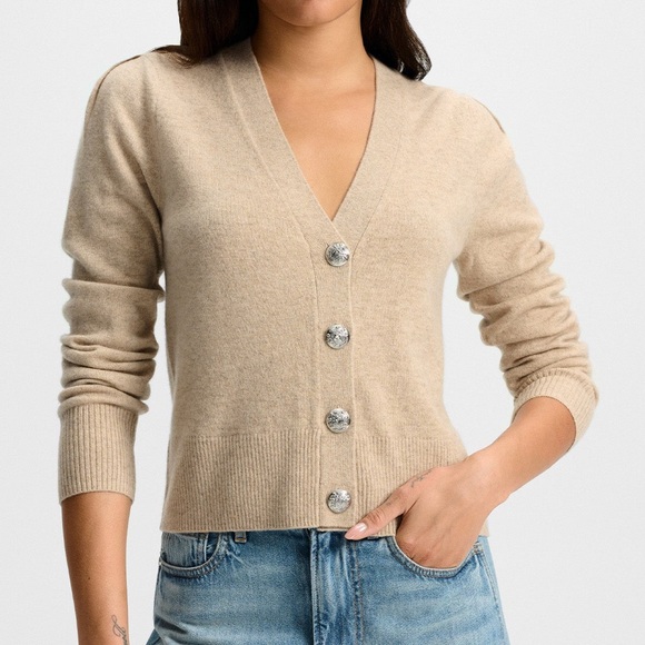 Veronica Beard Sweaters - NWT Veronica Beard Solene Cashmere Cardigan in Oatmeal